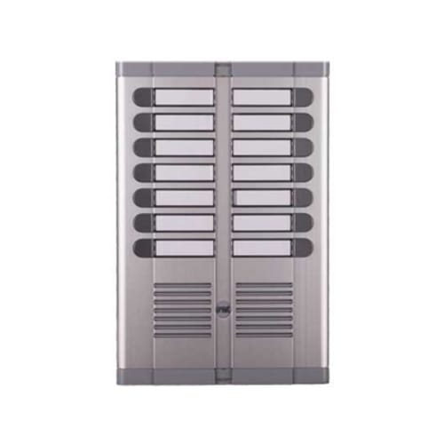 URMET - Pulsantiera 14 pulsanti su 2 file con predisposizione per esterno, modello 925. 925/214