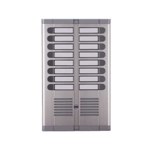 URMET - Pulsantiera 16 pulsanti su 2 file con posto esterno, predisposta per esterno, modello 925.