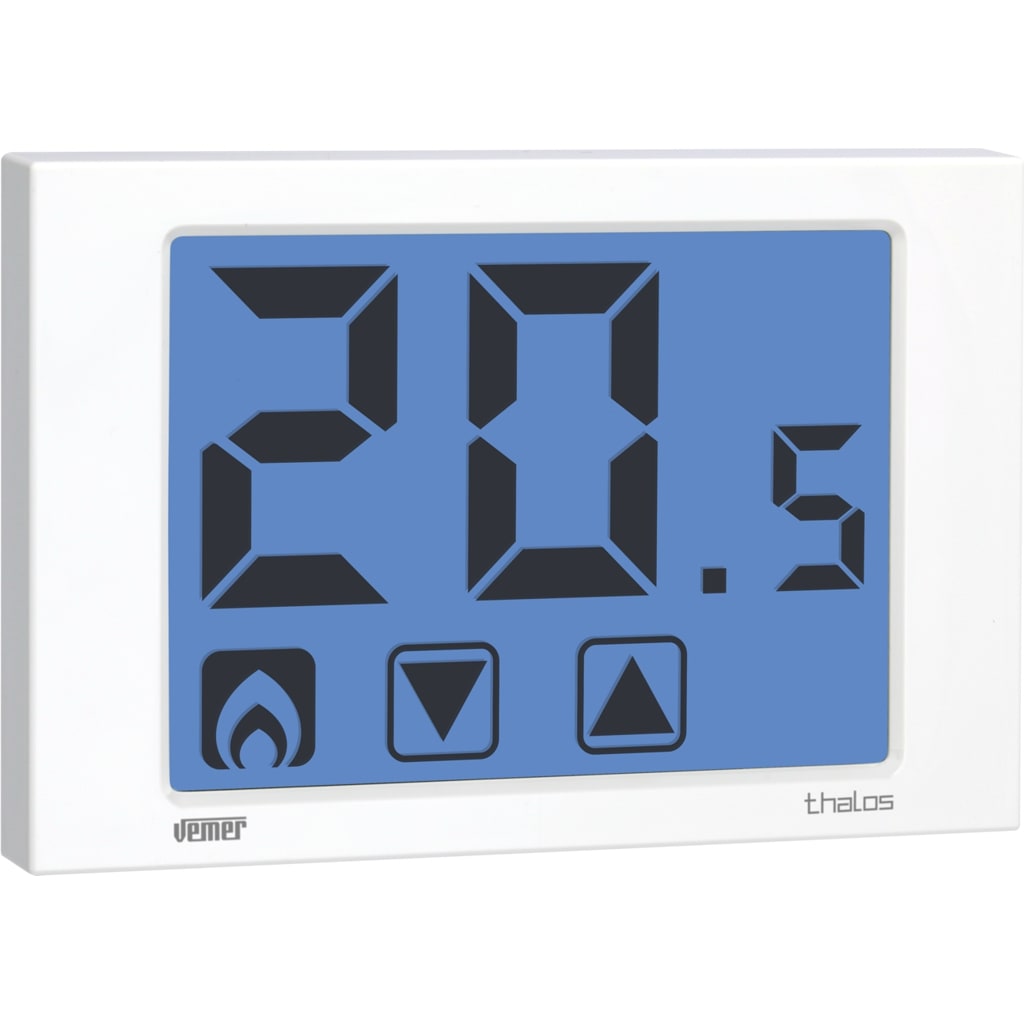 VEMER - THALOS BIANCO TERMOSTATO TOUCH BATTERIA