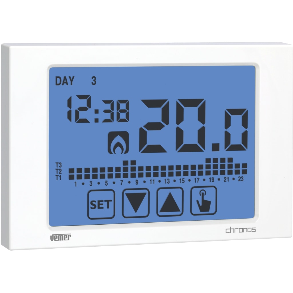 VEMER - CHRONOS BIANCO CRONOTERM. TOUCH BATTERIA