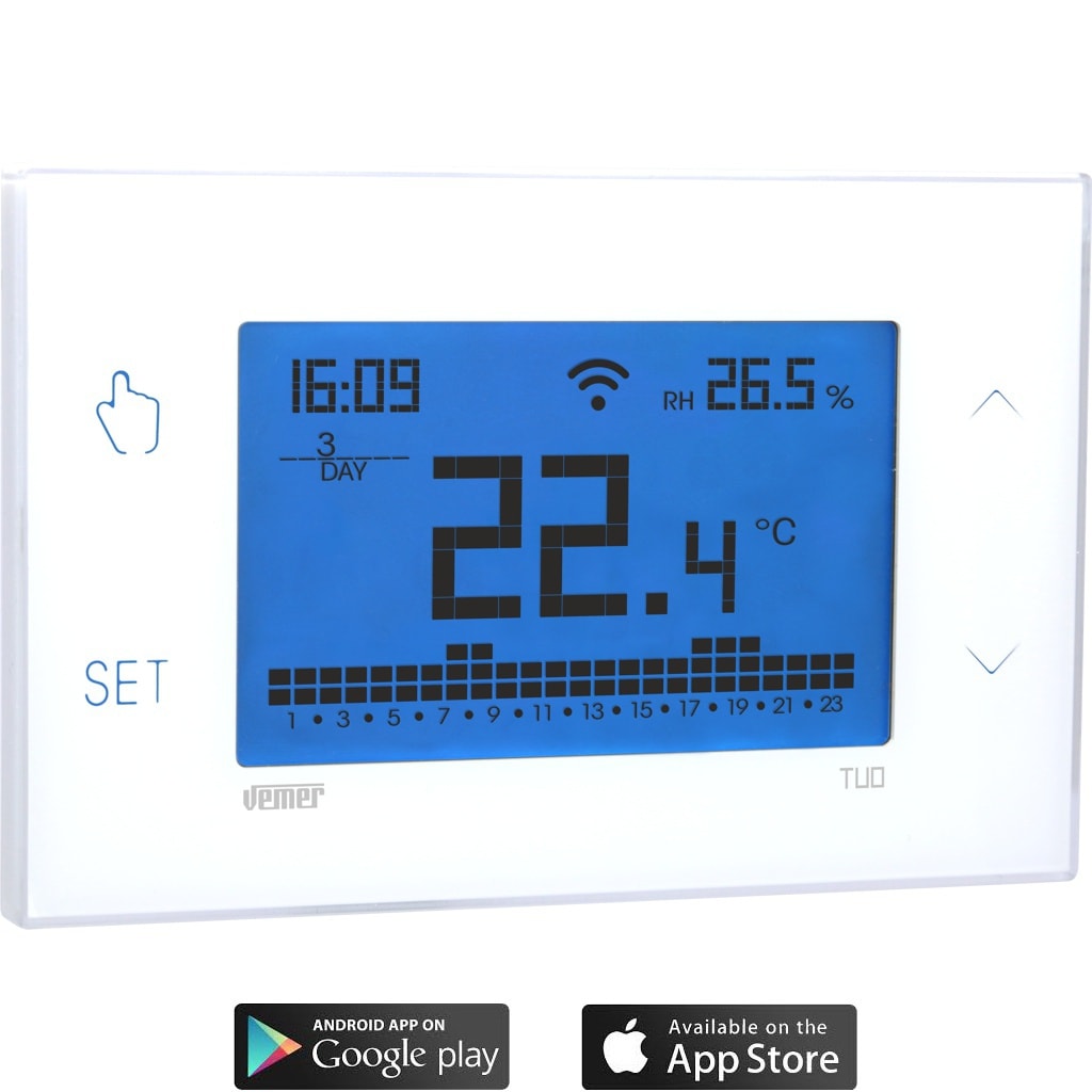 VEMER - TUO WIFI CRONOTERM. TOUCHCOLOR BIANCO