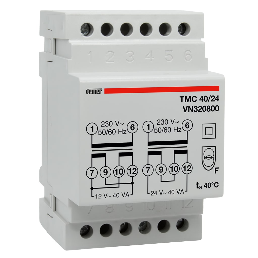 VEMER - TMC 40/24 TRASF. 40VA CON. 230/12+12VAC