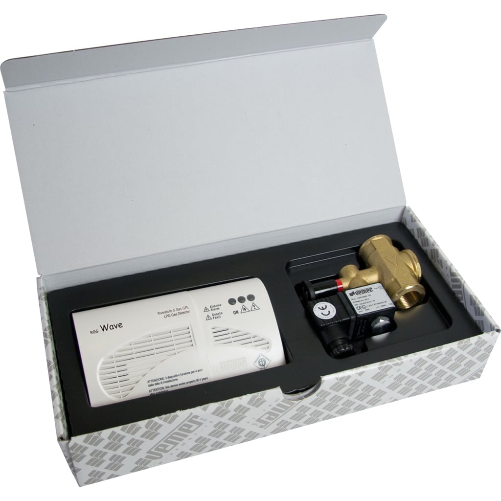 VEMER - SET SICUR. GPL PARETE VALV.1/2 NA 230V