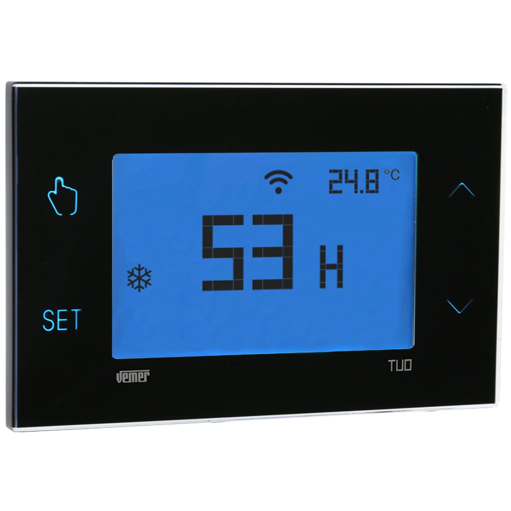 VEMER - TUO RH WIFI UMIDOSTATO DA PARETE NERO VE797800