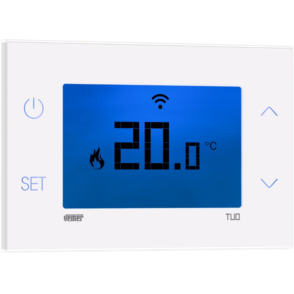 VEMER - TUO GO WIFI TERMOST. TOUCH BIANCO 230VAC