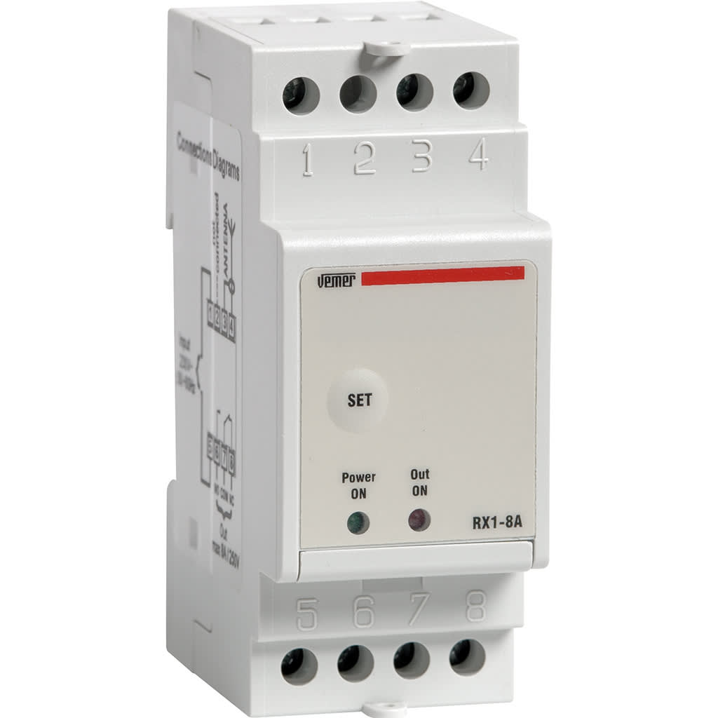 VEMER - RX1-8A ATTUATORE REMOTO 1RELE 8A