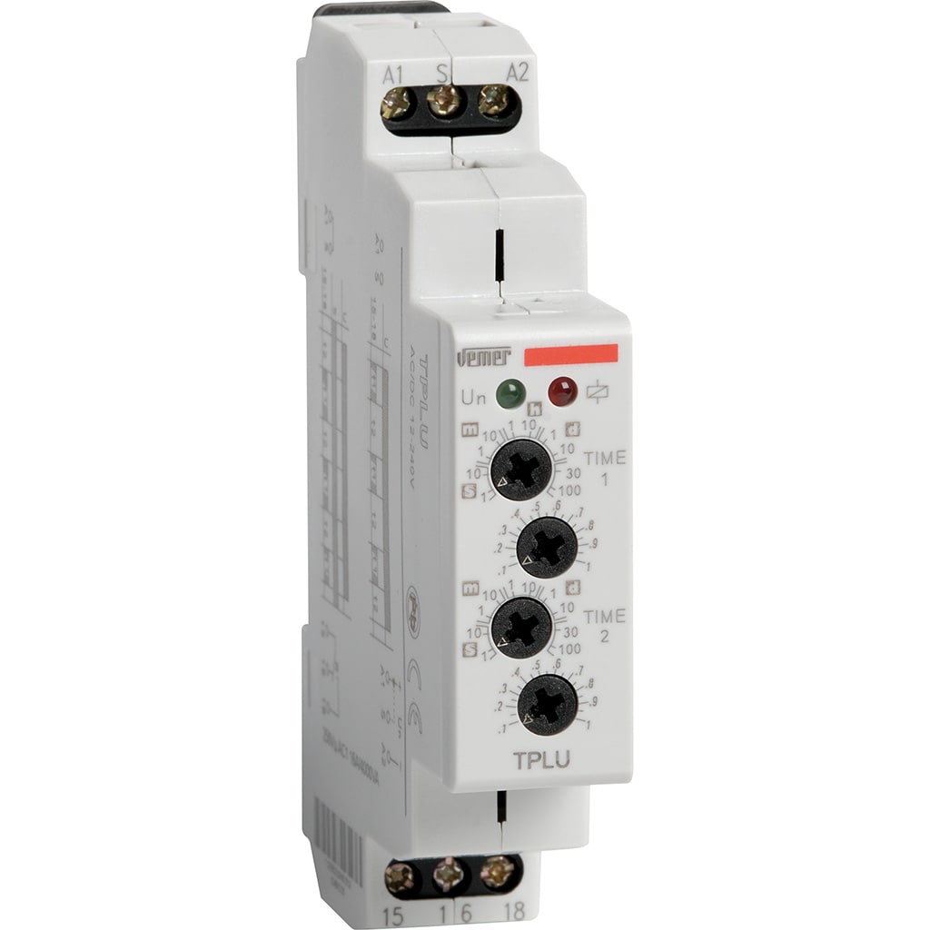 VEMER - TPLU TEMPORIZ. PAU-LAV 12-240VAC/DC