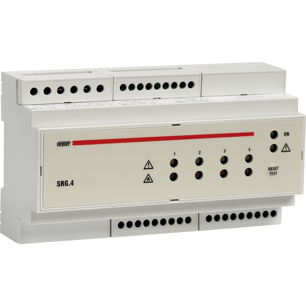 VEMER - SRG.4 CENTRALE RIVELAZIONE GAS 4 SONDE