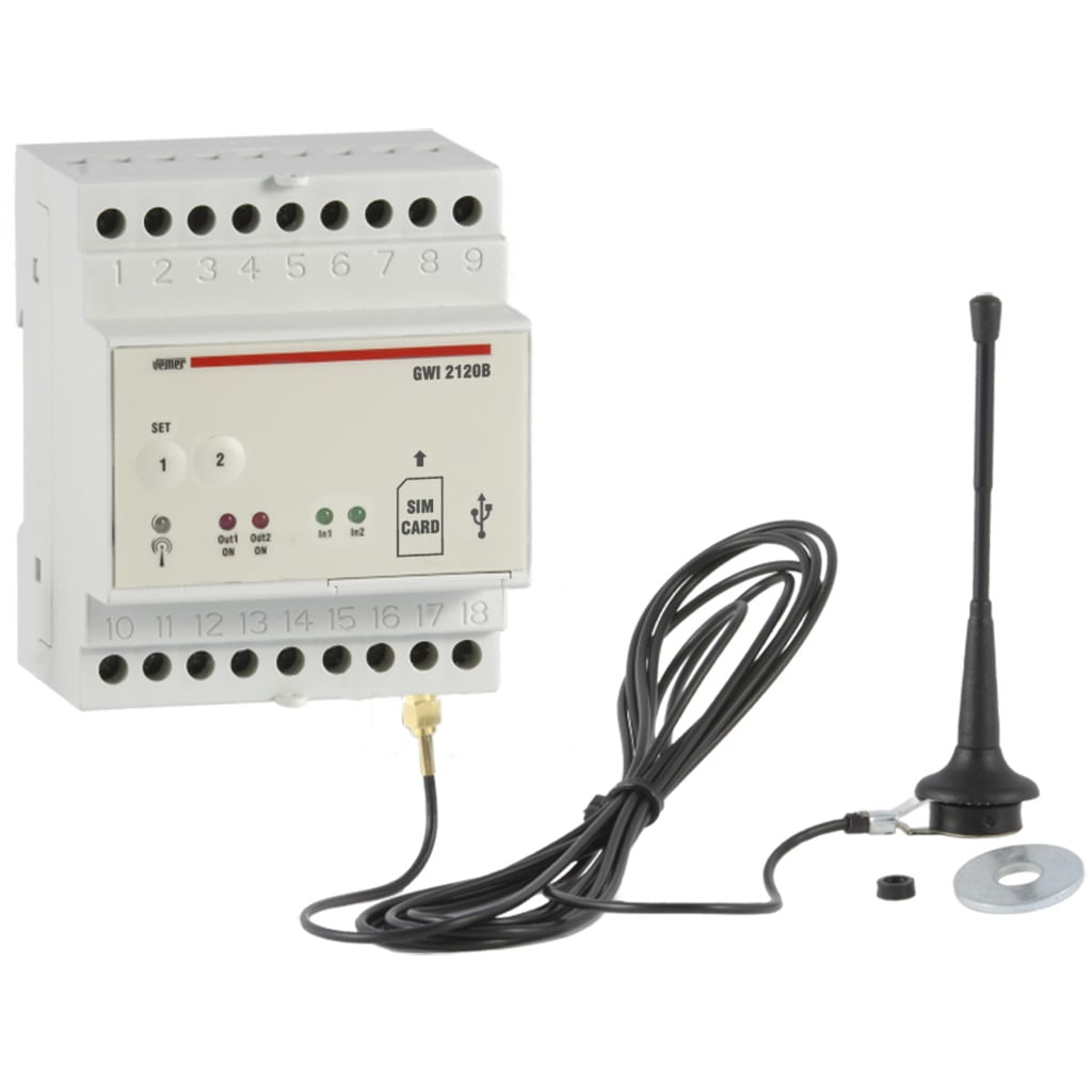 VEMER - GWI 2120B 12/24 V INTERFACCIA GSM 4DIN