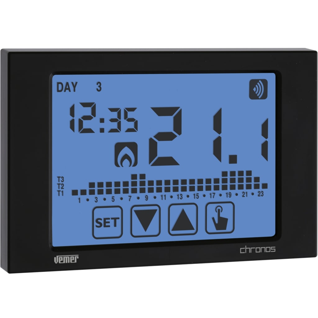 VEMER - CHRONOS RF NERO CRONOTERM. TOUCH BATT.