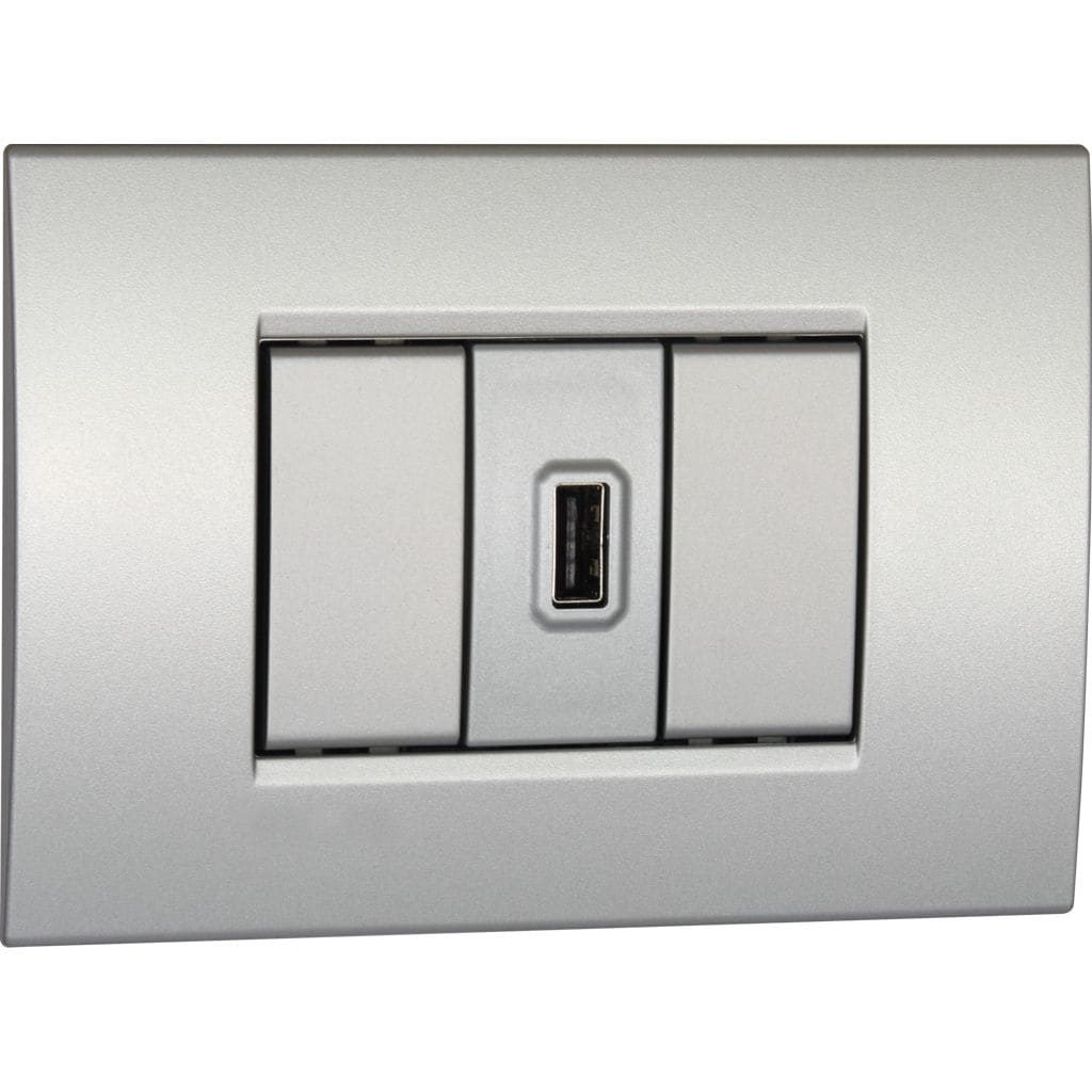 VEMER - POWER USB ARGEN. CARIC.5V1,5A 115-230VCA