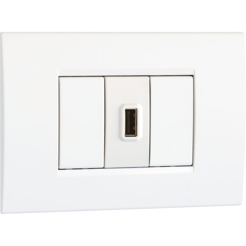 VEMER - POWER USB BIANCO CARIC.5V1,5A 115-230VCA