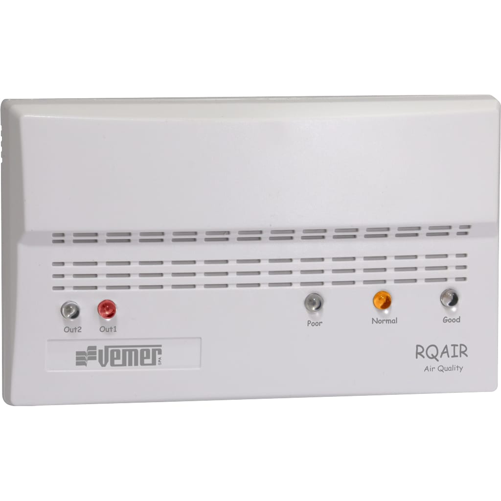 VEMER - RQAIR RIVELATORE DI CO2 DA PARETE BIANCO
