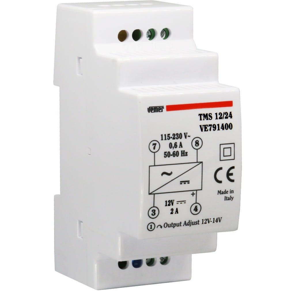 VEMER - TMS 12/24 ALIMENT. 24W 115-230/12V 2DIN