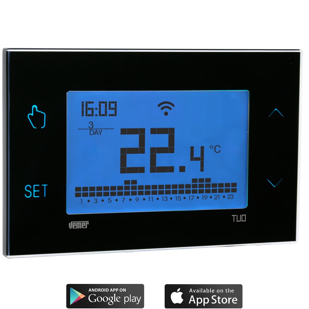 VEMER - TUO WIFI LITE CRONO TOUCHCOLOR NERO VE793800