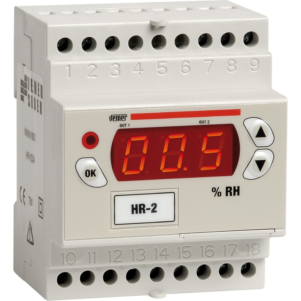 VEMER - HR-2DA REGOLATORE UMIDITA' 24/230 VAC