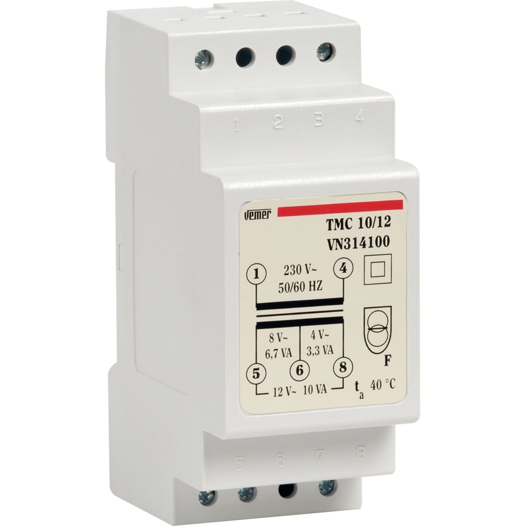 VEMER - TMC 10/12 TRASF. 10VA CON. 230/0-8-12VAC
