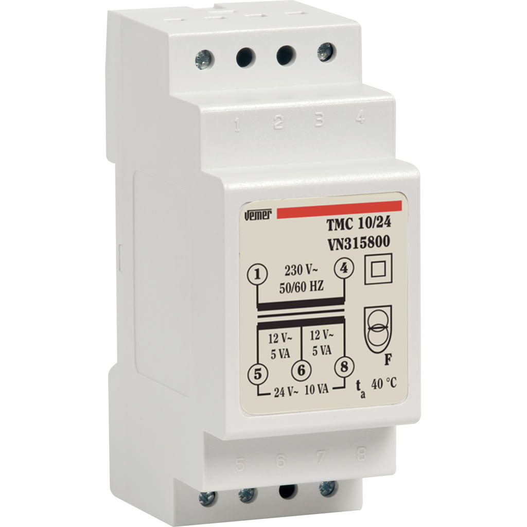 VEMER - TMC 10/24 TRASF. 10VA CON.230/0-12-24VAC