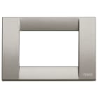 VIMAR - PLACCA CLASSICA 3M TITANIO METALL.