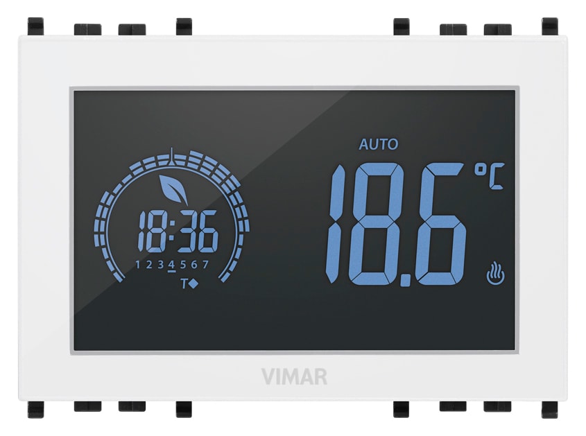 VIMAR - CRONOTERMOSTATO TOUCH 3M 120-230V BIANCO 02955.B