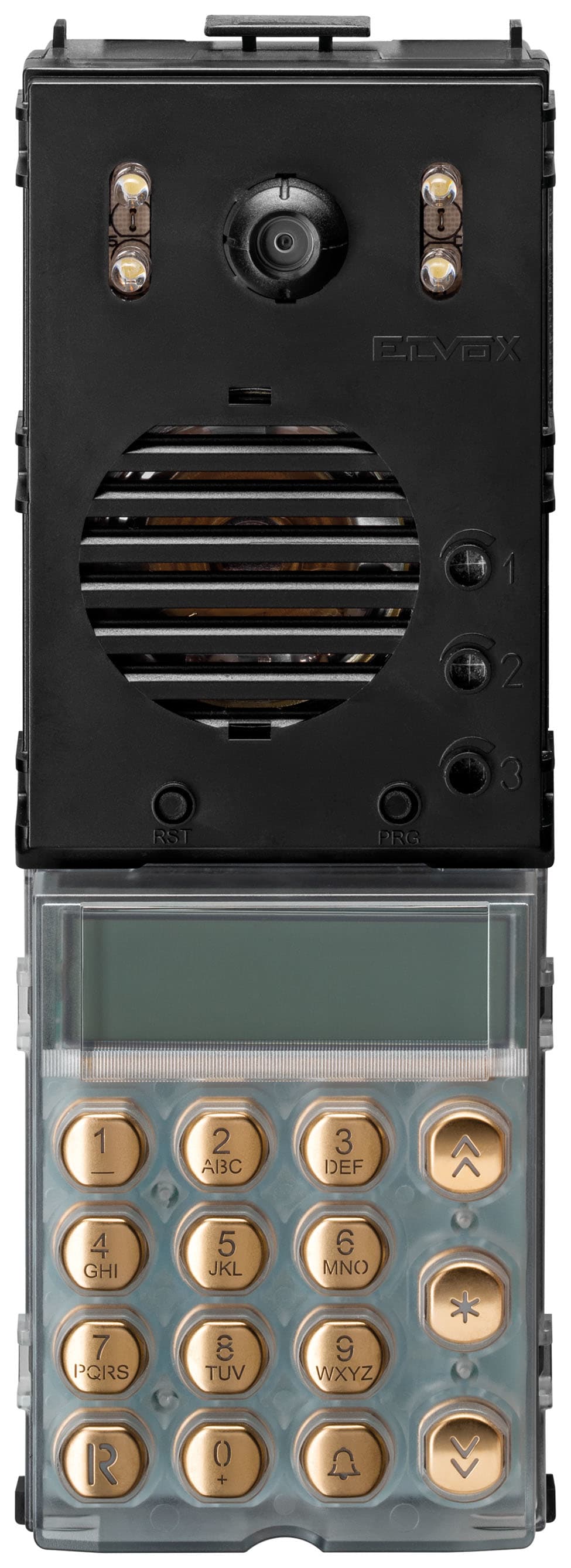 VIMAR - UNITA 2F+ A/V LED B.CO TASTIERA ORO