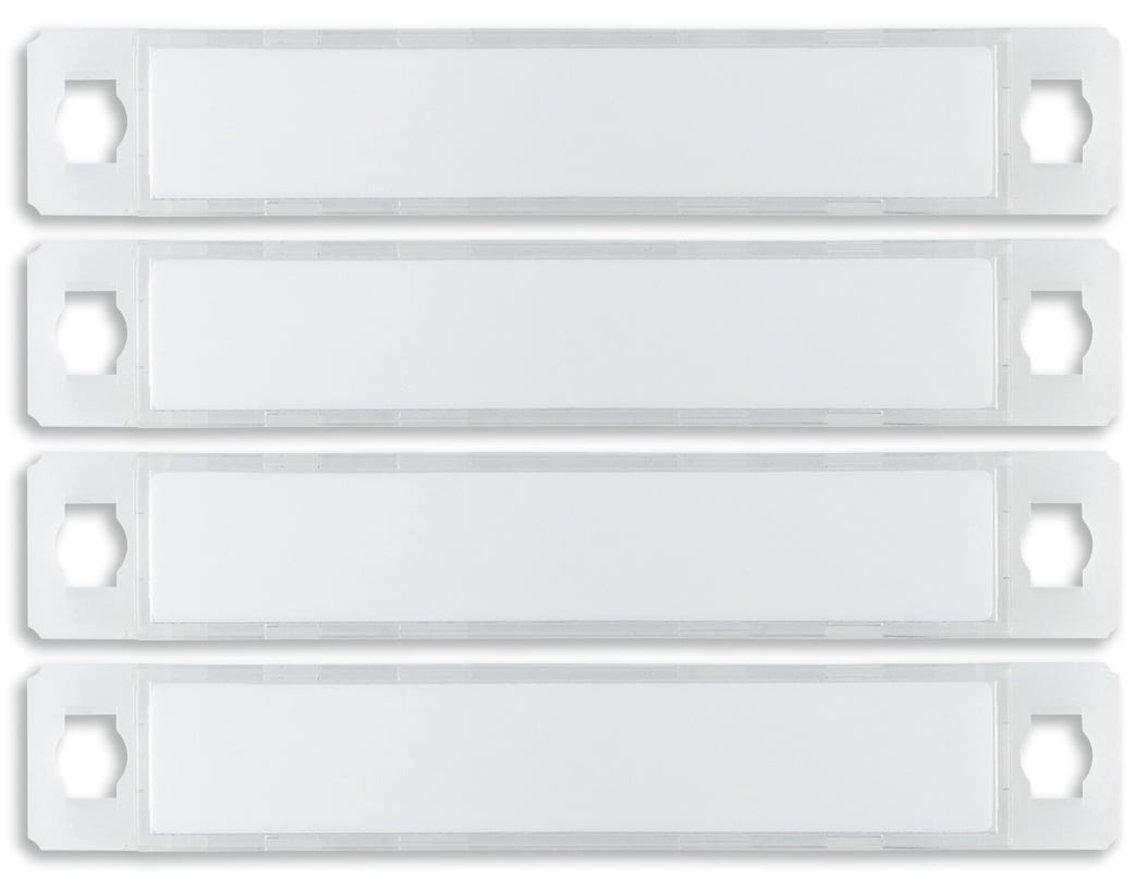 VIMAR - Kit 4 Pulsanti Singoli Targa 40170 Roxie Con Cartellini Portanomi