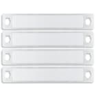 VIMAR - Kit 4 Pulsanti Singoli Targa 40170 Roxie Con Cartellini Portanomi
