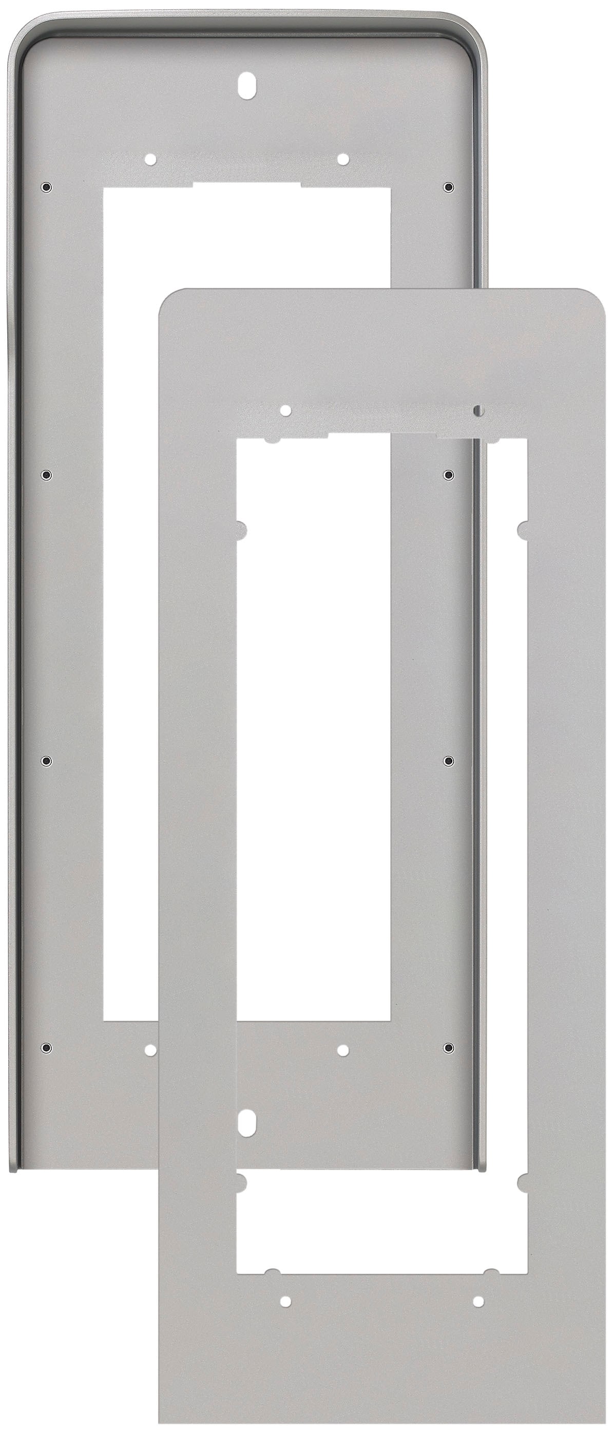 VIMAR - Adattatore Universale Grigio con Cornice Parapioggia per Targa Pixel 2 Moduli su Altre Scatole da Incasso