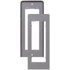 VIMAR - Adattatore Universale con Cornice Parapioggia per Installazione di Targa Pixel 2 Moduli su Altre Scatole da Incasso Ardesia
