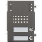 VIMAR - Modulo Frontale Audio 2 Pulsanti Teleloop Pixel Unità Elettronica Grigio Sablé Protezione Impatti Meccanici Esterni