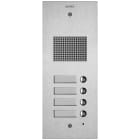 VIMAR - PLACCA STEELY 2F+ AUDIO 4 PULS. ACCIAIO