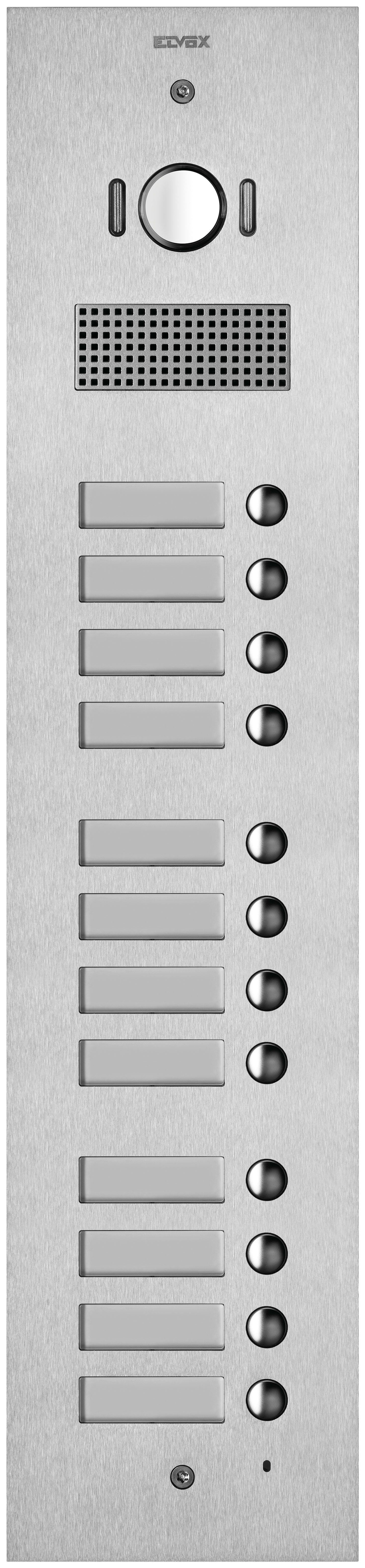 VIMAR - Placca Steely 2F+ A/V 12 Pulsanti Acciaio Inox Audio Video 4 Moduli