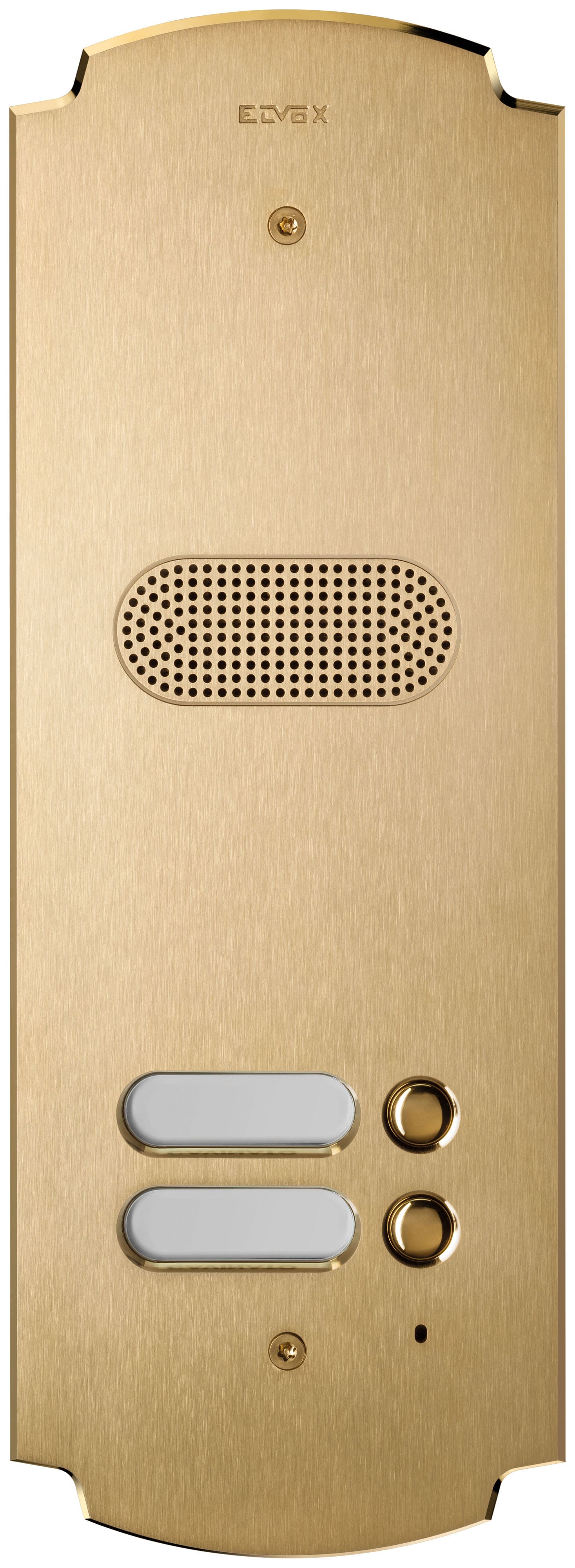 VIMAR - Placca Patavium Ottone Satinato 2 Moduli con 2 Pulsanti e Audio