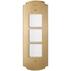 VIMAR - Placca 2 Moduli Ottone con Cartelli Luminosi LED per Nomi Patavium
