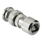 VIMAR - Connettore Bnc Maschio Vite Rg59 Cavo Coassiale Morsetti Corpo Metallico Spirale Passacavo