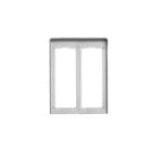VIMAR - CORNICE PER 2 PLACCHE 2M ALLUMINIO