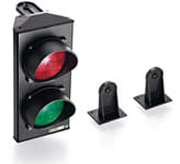 VIMAR - Semaforo a LED Rosso-Verde con Staffa, 24Vdc/Ac, Rotazione 200°, Lampadine 3W, Fissaggio Parete