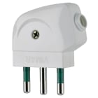VIMAR - Spina 2P+T 16A S17 90° Bianco - Spina a squadra con profilo Sicury 2P+T 16 A 250 V, standard italiano tipo S17, uscita cavo 90°, bianco