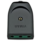VIMAR - Presa Mobile Sicury 2P+T 16A Nero Standard Italiano Uscita Cavo