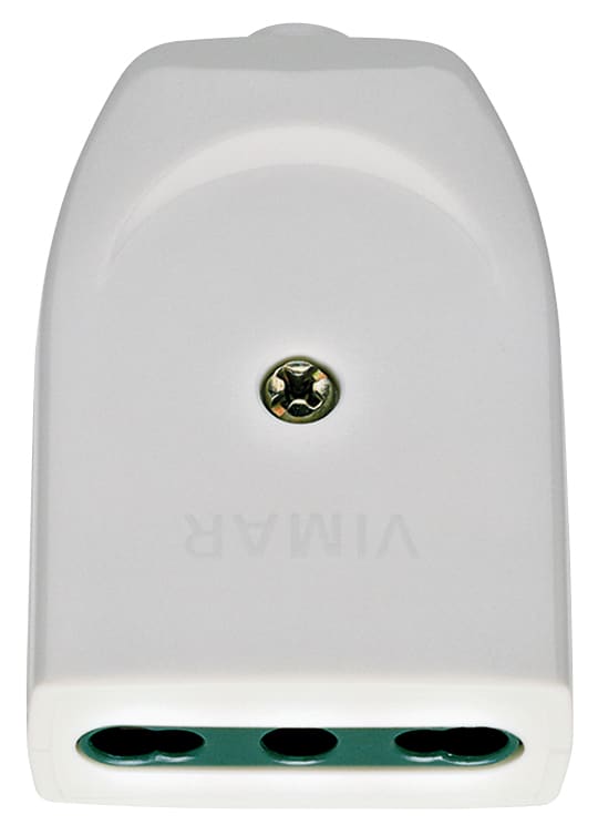 VIMAR - Presa Mobile Sicury 2P+T 16A 250V Uscita Cavo Assiale Bianco