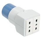 VIMAR - Adattatore En 60309 +2P17/11 Industriale-Civile 250V Spina 2P+T 16A 6H Due Bpresa Standard Italiano
