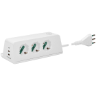VIMAR - Presa Scrivania con 3 Uscite USB e Carica Wireless, Interruttore 2P 16A, Alimentatore USB 15,5W, Spina 2P+T 16A Bianca