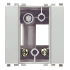 VIMAR - Adattatore Supporto Orientabile Silver per Fissaggio Incasso - 2 Moduli