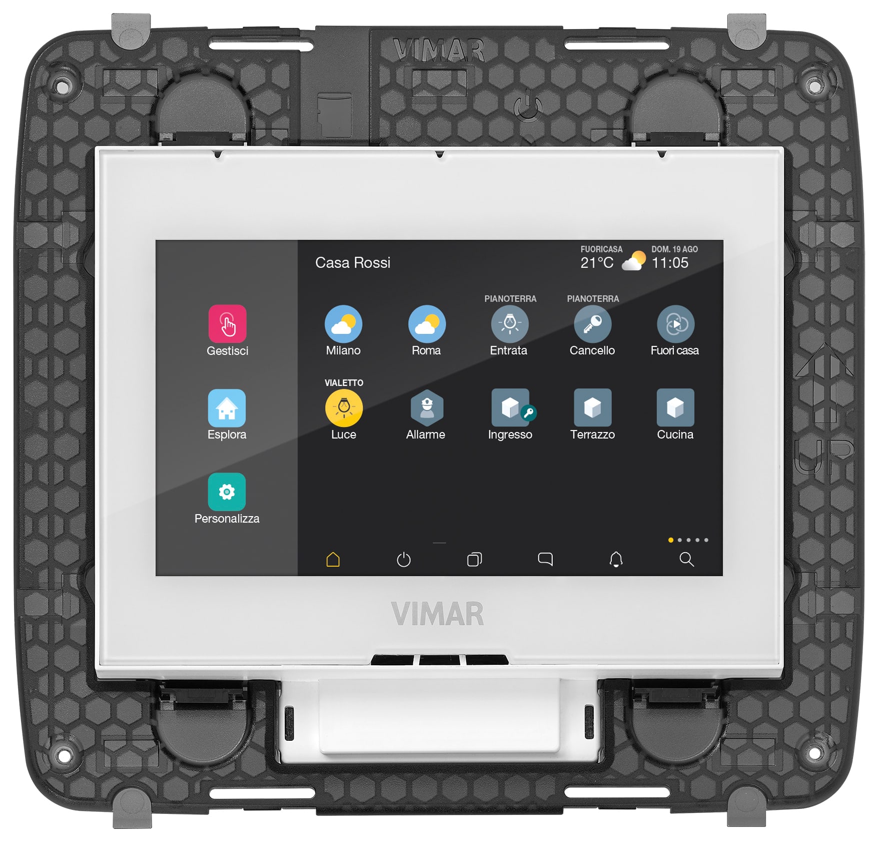 VIMAR - TOUCH SCREEN DOMOTICO IP 4,3 POE 8M B.CO