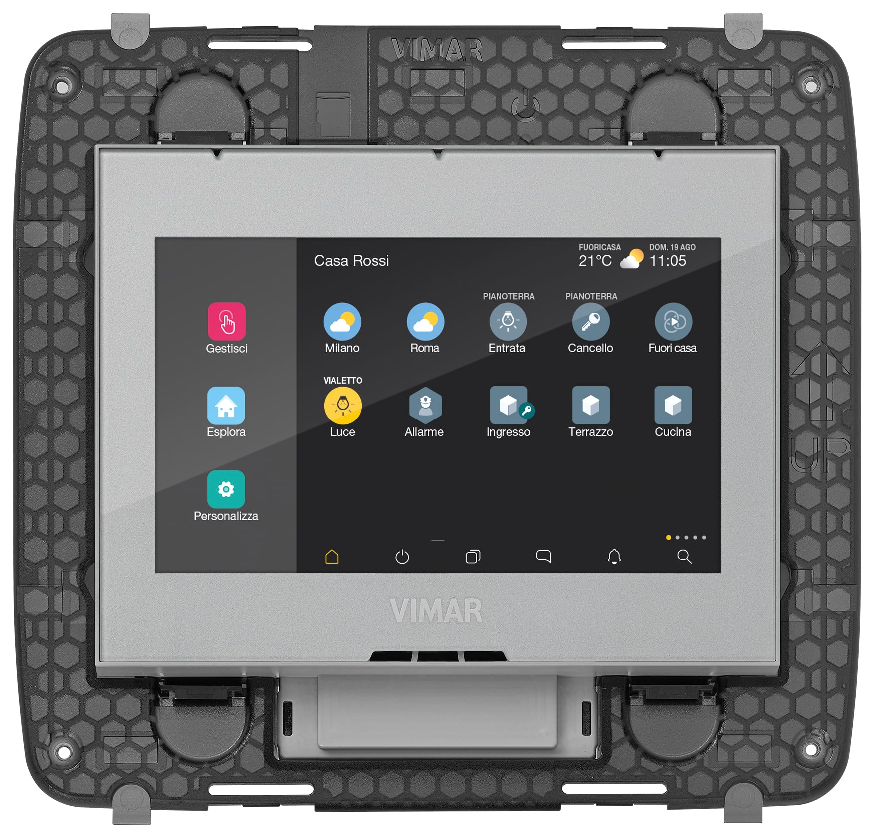 VIMAR - TOUCH SCREEN DOMOTICO IP4,3 POE8M NEUTRO