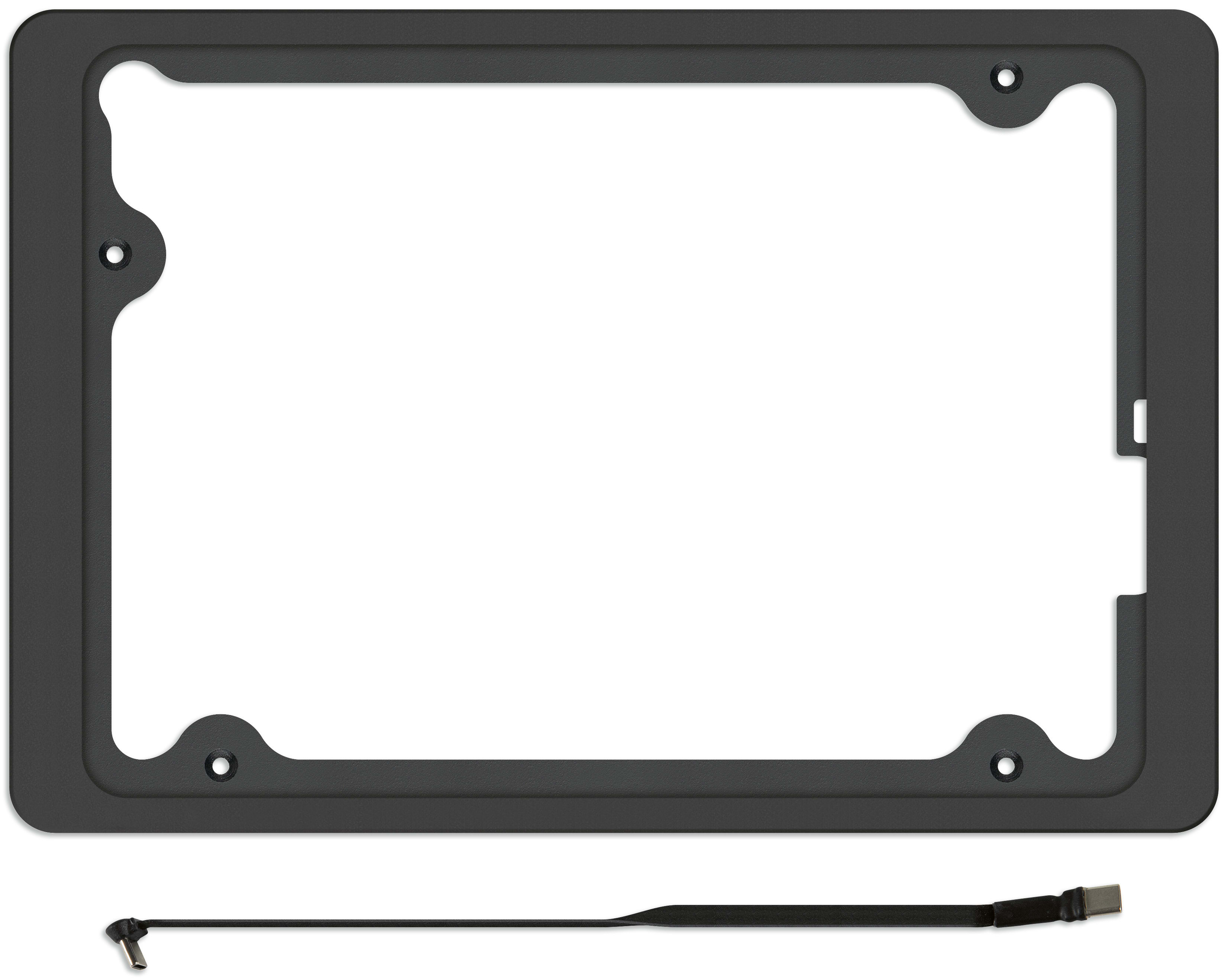 VIMAR - Supporto per iPad 10.9-11 pollici nero con cornice estetica e fissaggio a parete