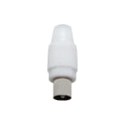 VIMAR - Connettore Maschio Assiale Bianco per Tv, Rd e Sat con Uscita Cavo