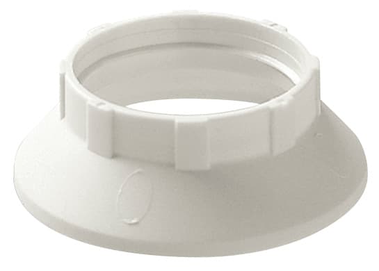VIMAR - Anello per Portalampada E14 Bianco Fermaparalume con Camicia Filettata Poliestere Rinforzato Vetro