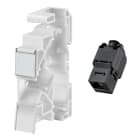 VIMAR - Modulo permutazione Cat6 UTP su guida DIN Netsafe RJ45, 17,5mm, cablaggio universale T568A/B, 8 contatti, morsetti ad incisione d'isolante