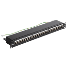 VIMAR - Pannello Permutazione 24 Connettori RJ45 Cat5E Schermati T568A/B 8 Contatti Rack 1U